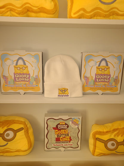 Gooey Louie White Beanie Hat LOCAL PICKUP