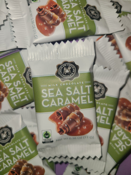 Chocolate Chocolate Chocolate Milk Chocolate Sea Salt Caramel Individual Square