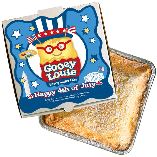 4TH OF JULY Gooey Louie Box– Original Gooey Butter Cake SHIPPING INCLUDED
