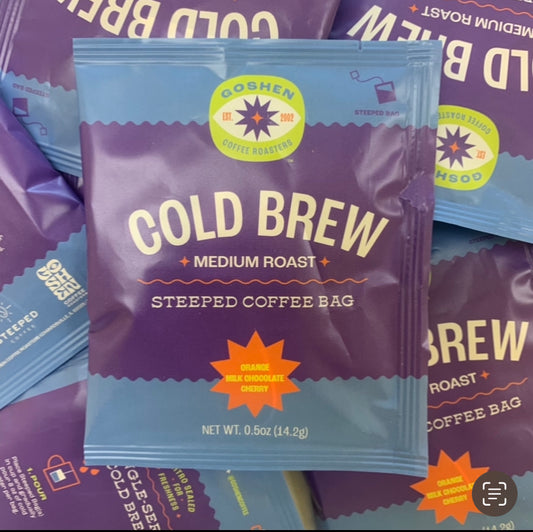 GOSHEN Single Serve Medium Roast Cold Brew Coffee LOCAL PICKUP