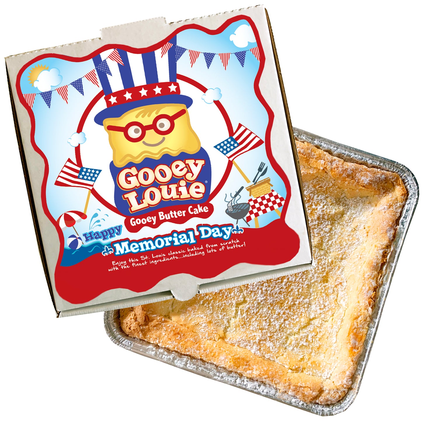 Memorial Day– Original Gooey Butter Cake