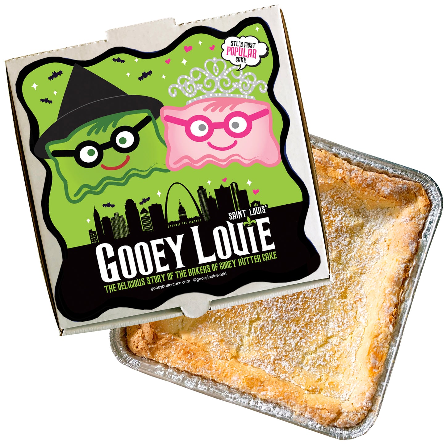 "WICKEDLY GOOD" Gooey Louie 8x8 Gooey Butter Cake