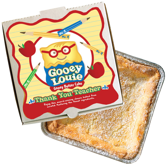 TEACHER APPRECIATION Gooey Louie Gift Box– Original Gooey Butter Cake LOCAL PICKUP