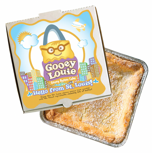 HELLO FROM ST. LOUIS Gooey Louie Box– Original Gooey Butter Cake LOCAL PICKUP