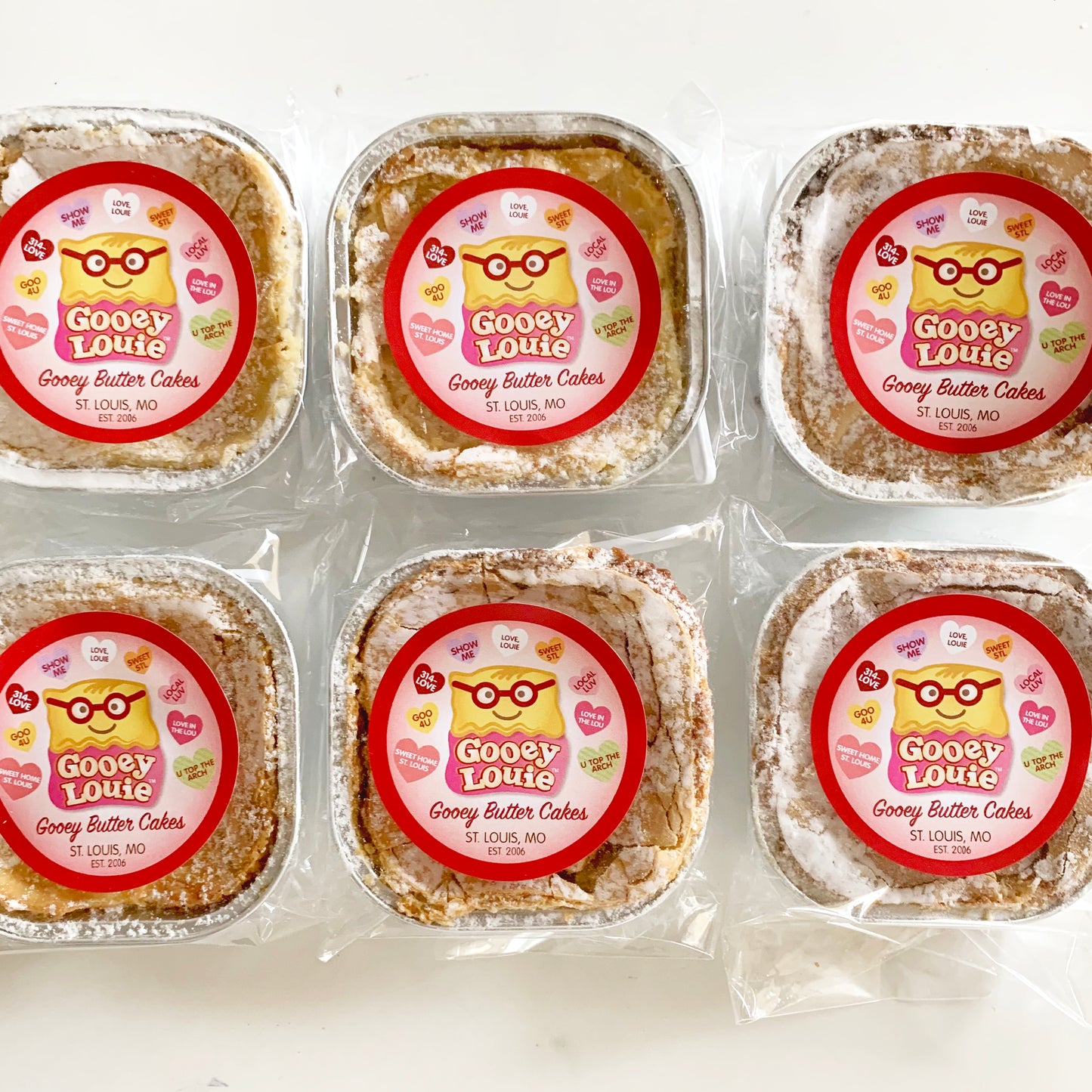 Valentine's Day Individual Serving Gooey Butter Cakes