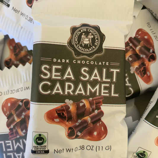 Chocolate Chocolate Chocolate Dark Chocolate Sea Salt Caramel Individual Square