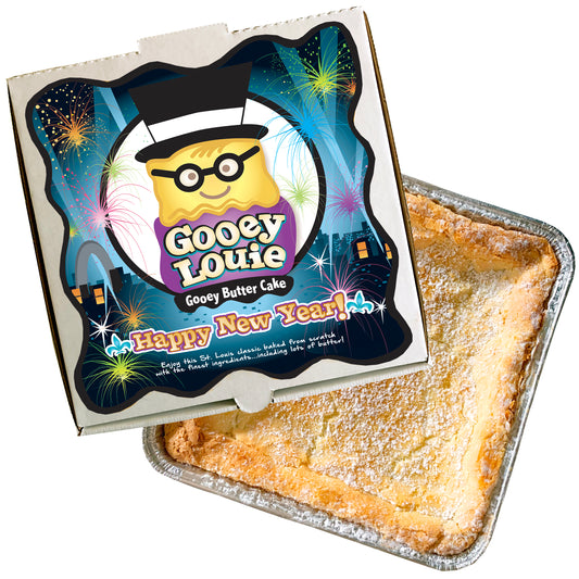 HAPPY NEW YEAR Gooey Louie Box– Original Gooey Butter Cake SHIPPING INCLUDED