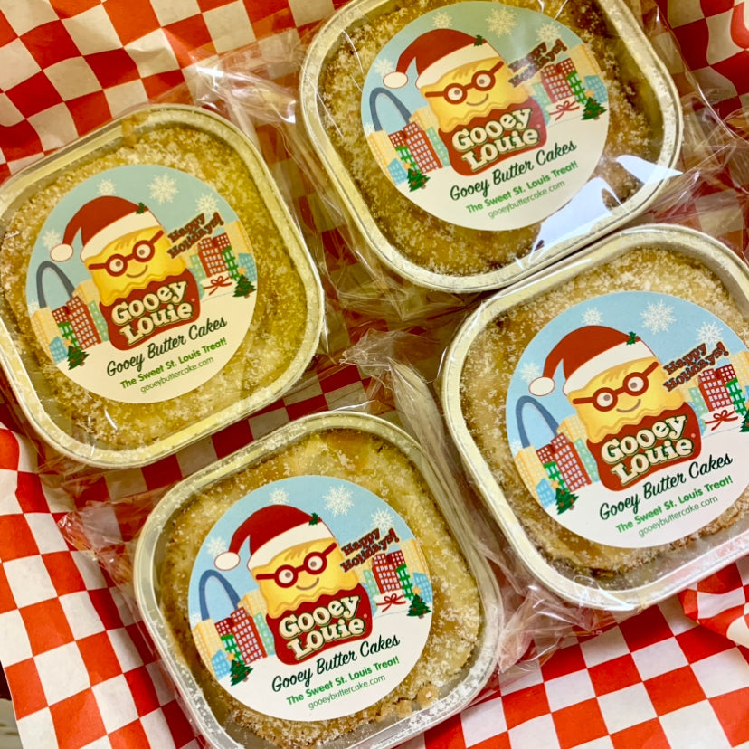 LOCAL PICKUP ONLY - FOUR Happy Holidays Santa Packaging Individual Servings in Happy Holidays Box