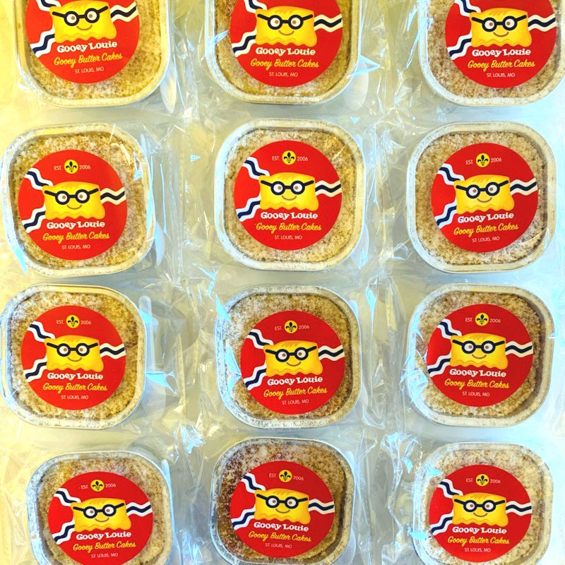 Six (6) STL 314 DAY Individual Serving Gooey Butter Cakes SHIPPING INCLUDED