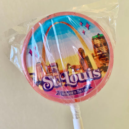 Dozen (12) St. Louis Skyline Lollipops 2.25" (Bulk) SHIPPING INCLUDED