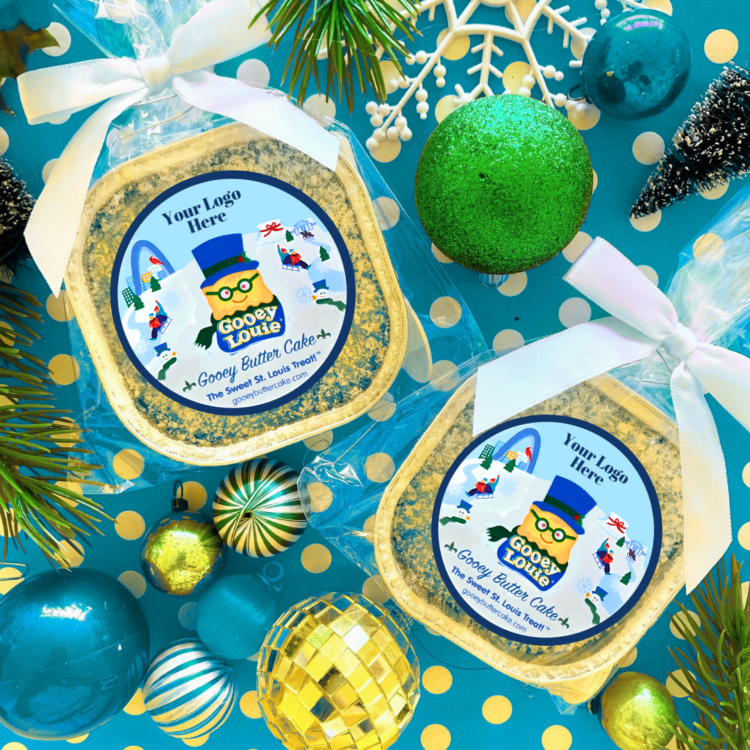 Corporate Gift Pack: 100 Mini Gooey Butter Cakes with Custom Labeling