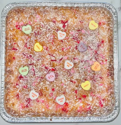 STL Conversation Heart Gooey Butter Cake