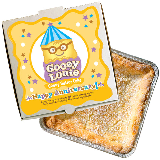 HAPPY ANNIVERSARY Gooey Louie Box– Gooey Butter Cake SHIPPING INCLUDED