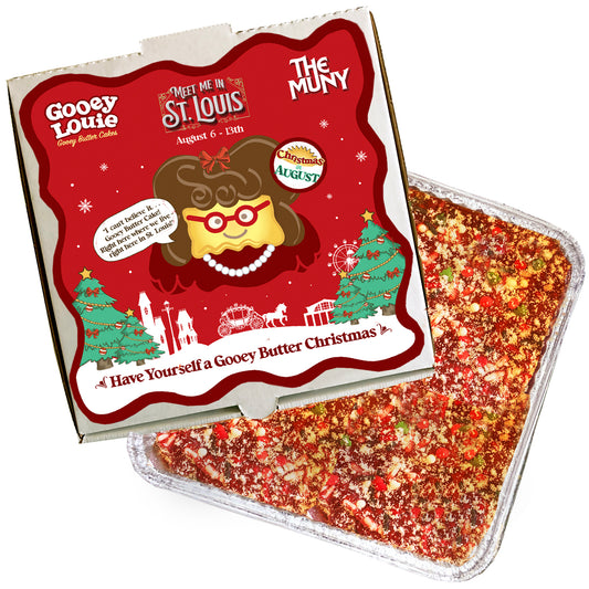 Have Yourself a Gooey Butter Christmas 8x8 Gooey Butter Cake inside Meet Me in St. Louis Gift Box