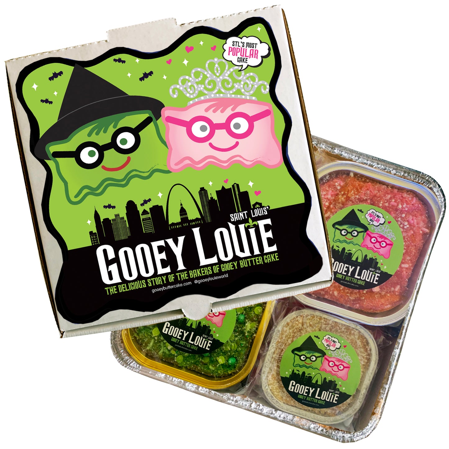 "WICKEDLY GOOD" Gift Box - 2 Baby Louie Individual Servings/2 "MediYUM" Size