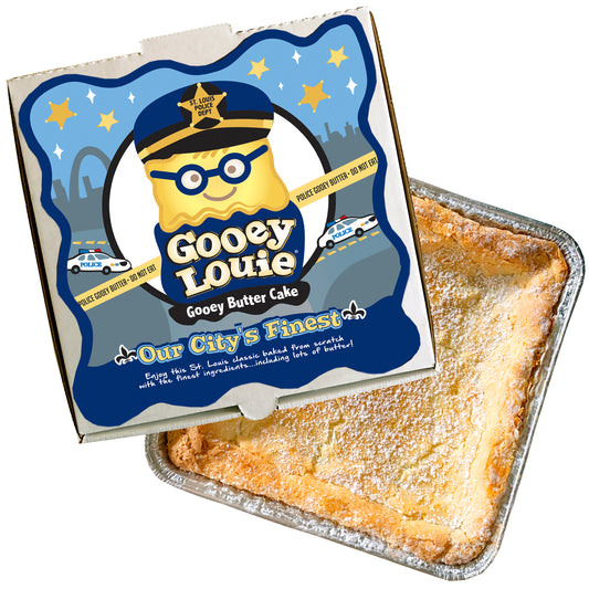 Police Appreciation Gift Box– Gooey Louie Gooey Butter Cake LOCAL PICKUP