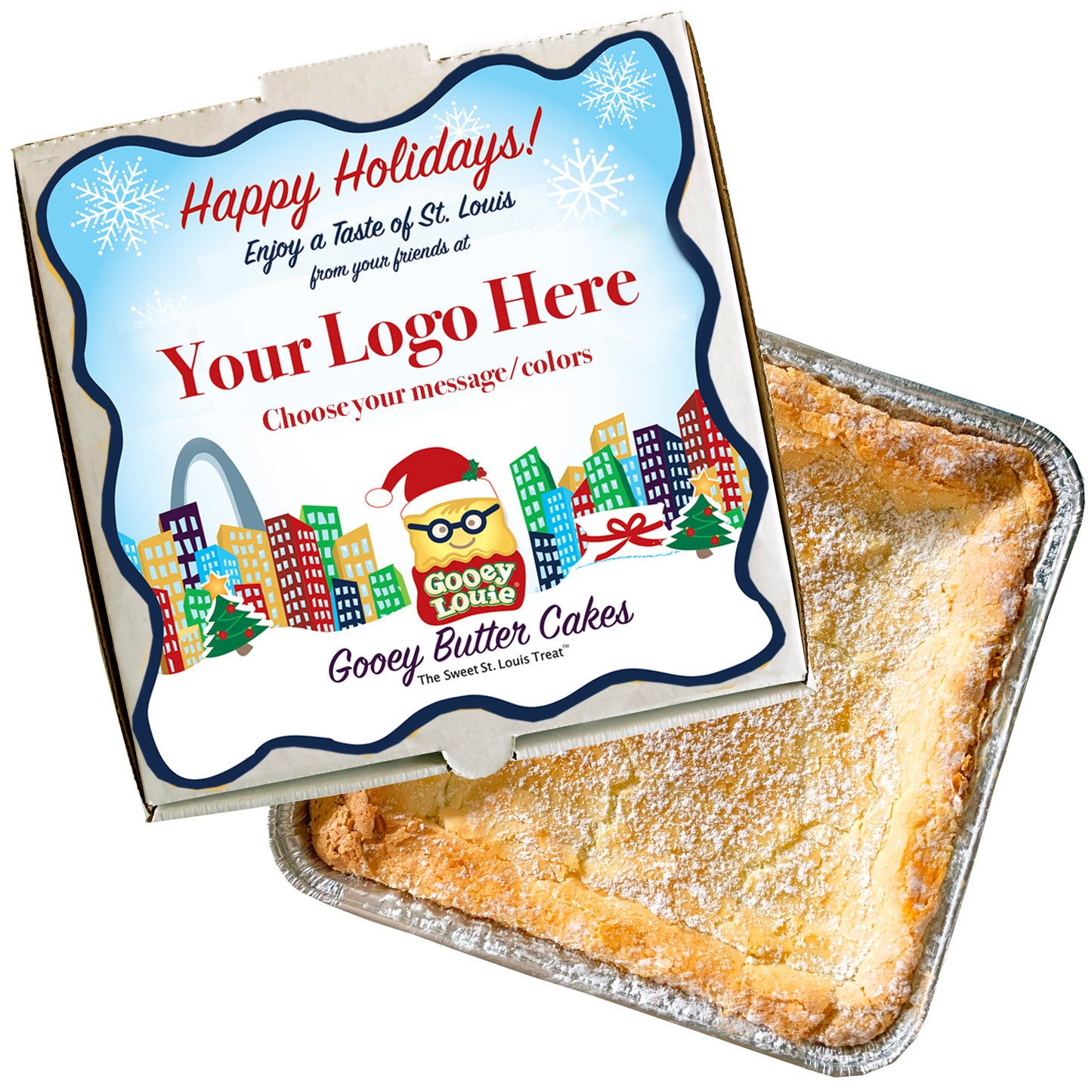 Corporate Gift Pack: 18 Gooey Butter Cakes with Custom Labeling