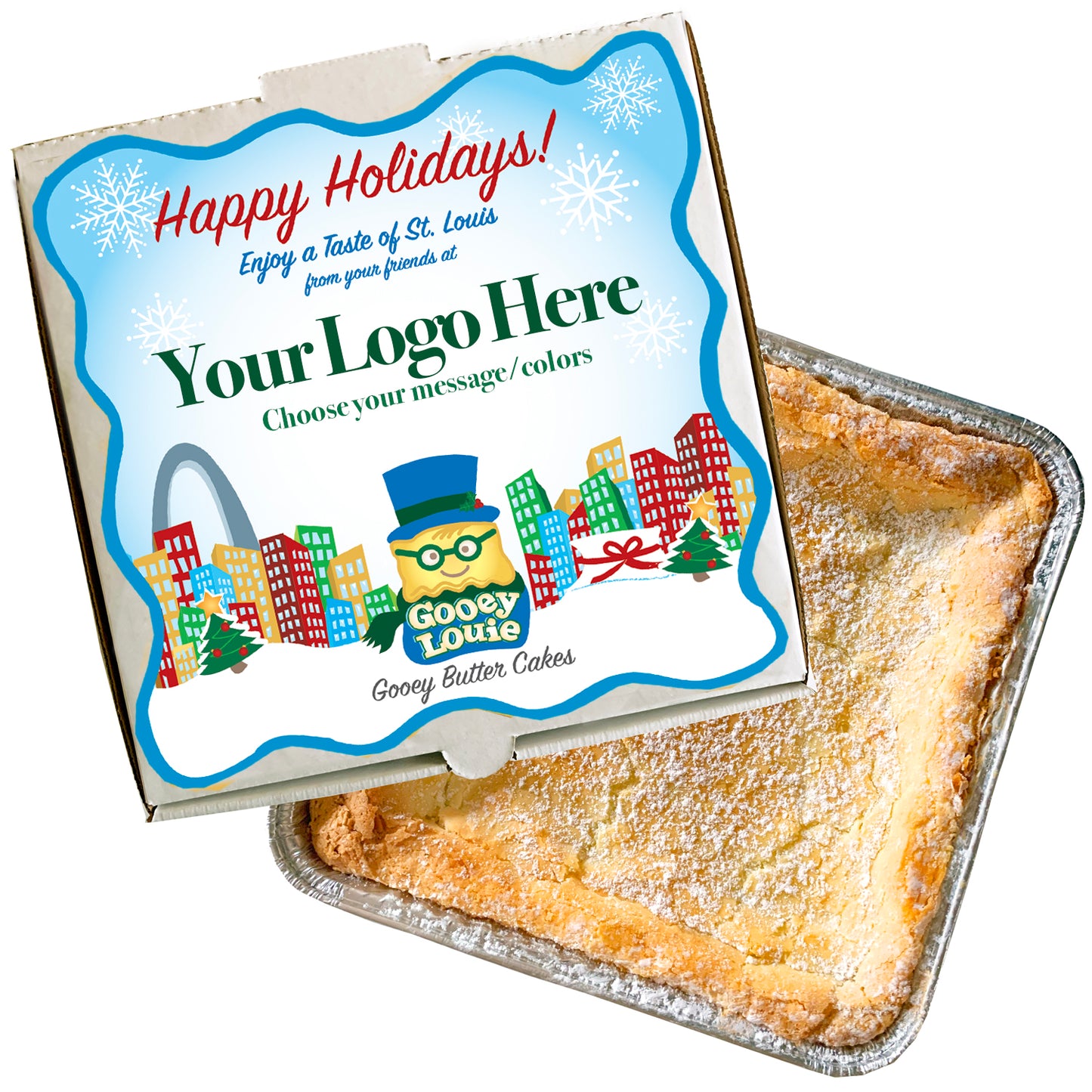 Corporate Gift Pack: 18 Gooey Butter Cakes with Custom Labeling