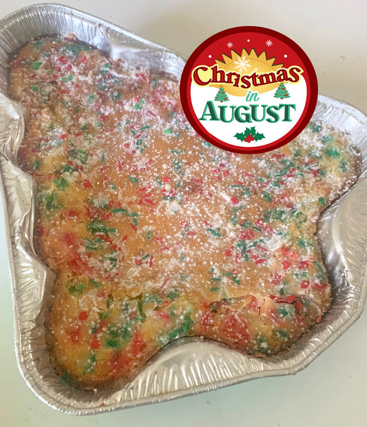 Have Yourself a Gooey Butter Christmas — GreenTree-Shaped Tin — Original with Sprinkles