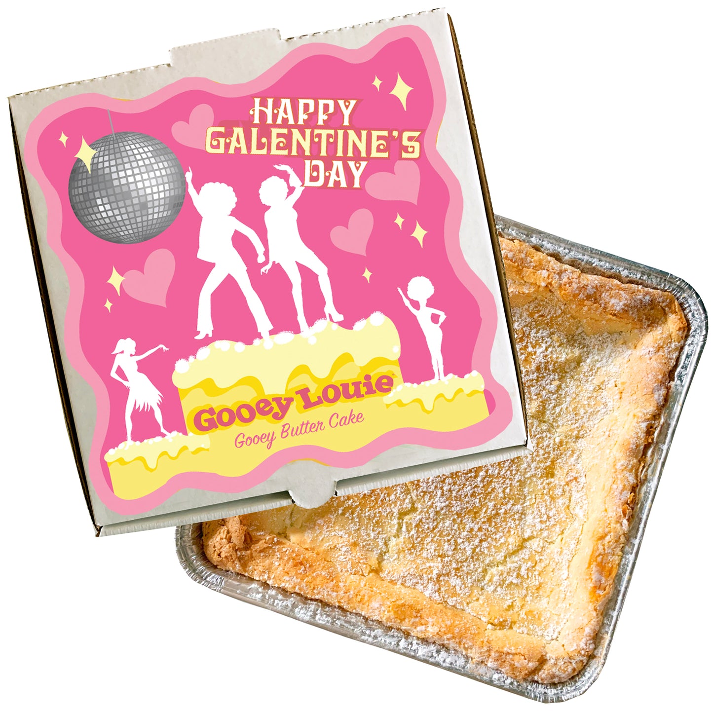 GALENTINE'S DAY Gooey Louie Box– Original Gooey Butter Cake LOCAL PICKUP