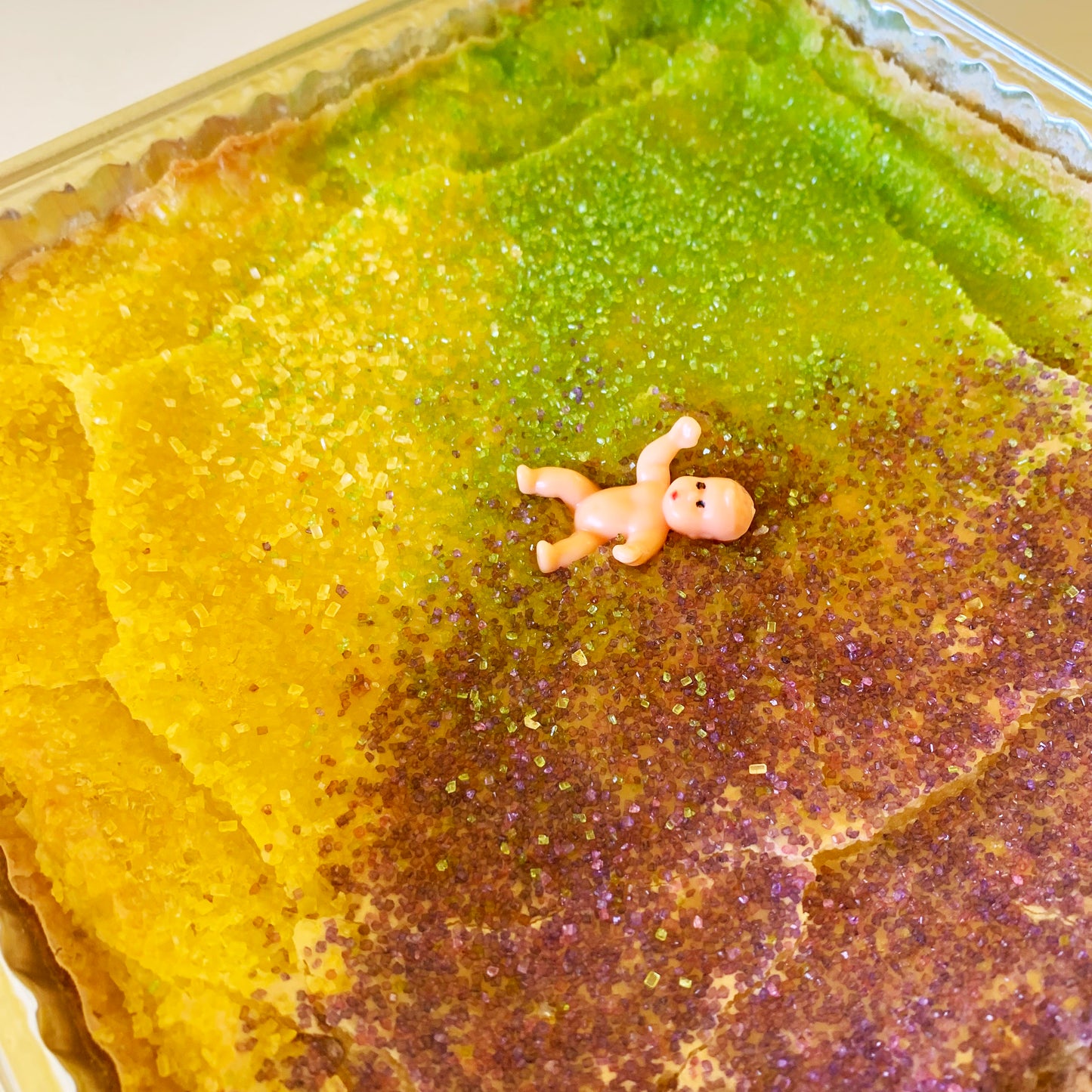 MARDI GRAS Gooey Louie Gooey Butter Cake