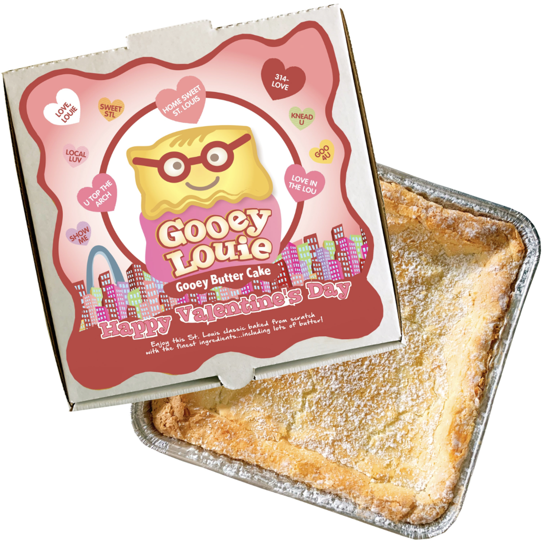 VALENTINE'S DAY Gooey Louie Box– Original Gooey Butter Cake LOCAL PICKUP