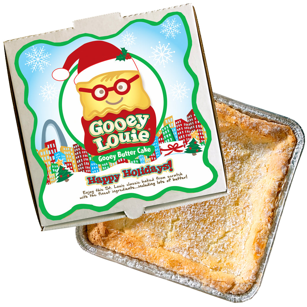 SANTA HOLIDAY Gooey Louie Box– Original Gooey Butter Cake SHIPPING INCLUDED