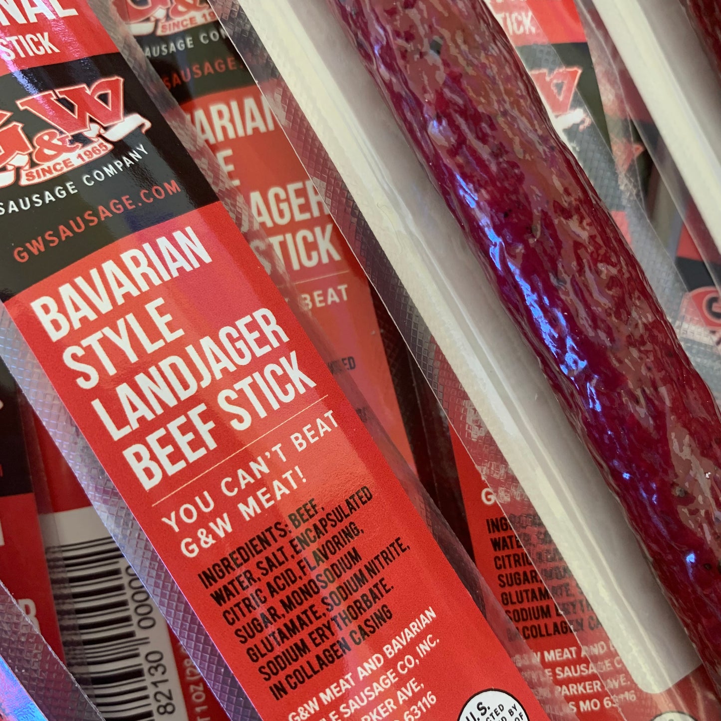 G&W Sausage Original Beef Stick LOCAL PICKUP